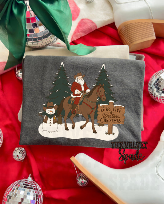 WESTERN CHRISTMAS TEE